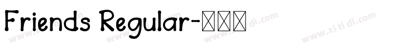 Friends Regular字体转换